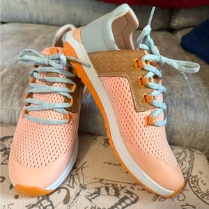 OluKai Pink and Blue Sneakers Lightweight Breathable Design